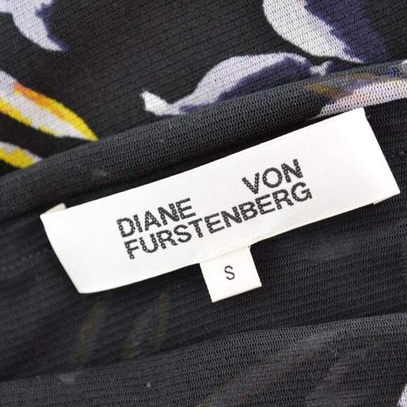 Diane Von Furstenberg Side Cinch Skirt In Lanell Black Sz S - Picture 4 of 7